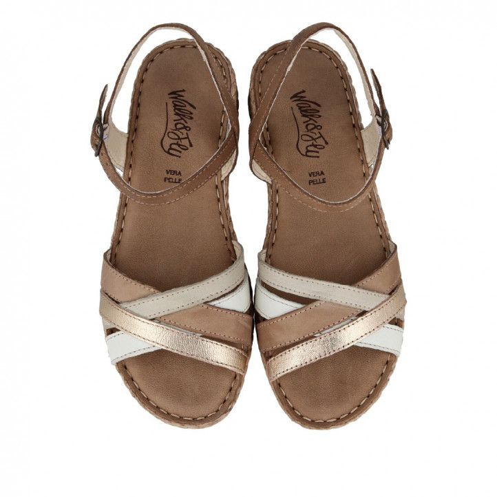 SANDALIAS DE CUñA BAJA WALK AND FLY 3087 37020 WALK AND FLY - Querol online