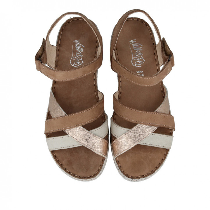 SANDALIA DE TIRAS MUJER WALK AND FLY 9371 30030 WALK AND FLY - Querol online