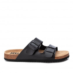 Sandalias Xti negras con doble hebilla y estilo bio - Querol online