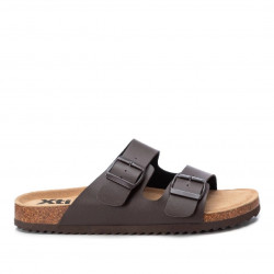 Sandalias Xti marrones con doble hebilla y estilo bio - Querol online