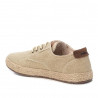 Zapatos sport Refresh beige con acabado desgastado y suela de yute