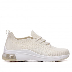 Zapatillas Owel de tela wellington beige - Querol online