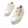 Zapatillas urban Maria Mare verese con detalles dorados y cremallera lateral