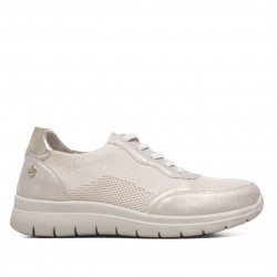 Zapatillas Amarpies beige con detalles dorados - Querol online