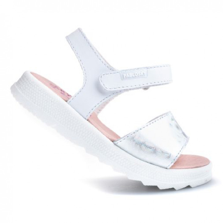 sandalias Pablosky con velcro y diseño holográfico - Querol online