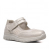 Zapatillas Amarpies beige con tira superior atado con velcro