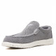 Zapatos sport Lobo grises sin cordones textil con aplicaciones color cuero - Querol online