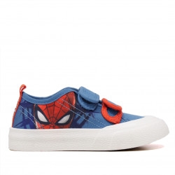 Zapatillas lona Cerda con doble velcro y ribete rojo de spiderman - Querol online