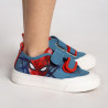sabatilles lona Cerda amb doble velcro i rivet vermell de spiderman