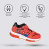 Zapatillas deporte Cerda con luces de spiderman con detalles de telarañas