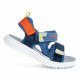 sandàlies Pablosky tancament amb velcro en tons blaus i taronjes - Querol online