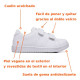 Zapatillas deporte QUETS! blancas con doble velcro - Querol online