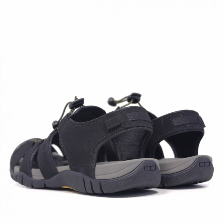 Sandalias Lobo portsea cerradas negras tipo cangrejera - Querol online