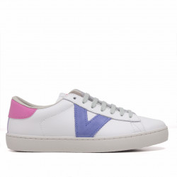 Zapatillas Victoria berlín piel y neon chicle - Querol online