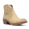Botines Owel newcastle taupe con caña perforada
