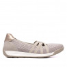 Bailarinas Owel brisbane beige con trasera metalizada y tiras elásticas