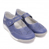 Zapatos planos Owel geelong azules con velcro y piel vegana