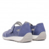 Zapatos planos Owel geelong azules con velcro y piel vegana