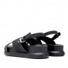 Sandàlies Owel freemantle negres de bandes amples creuades