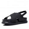 Sandalias Owel freemantle negras de bandas anchas cruzadas