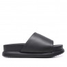 Sandalias Owel manly planas completamente negras