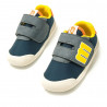 Zapatillas deporte MustangKids free azul marino y amarillas respetuosas