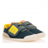 Zapatillas deporte MustangKids free azul marino y amarillas respetuosas