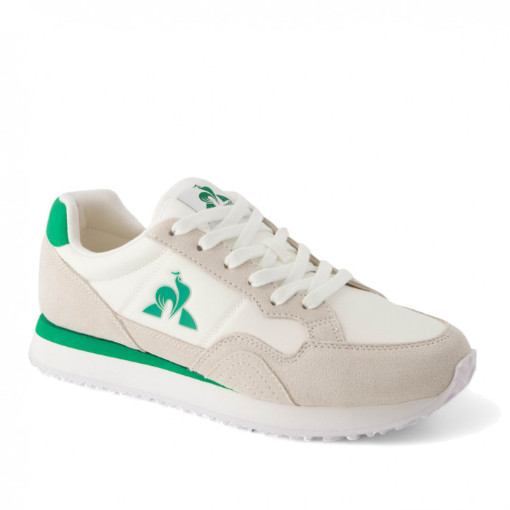 Zapatillas Le Coq Sportif Jet Star_2 blancas y verdes - Querol online