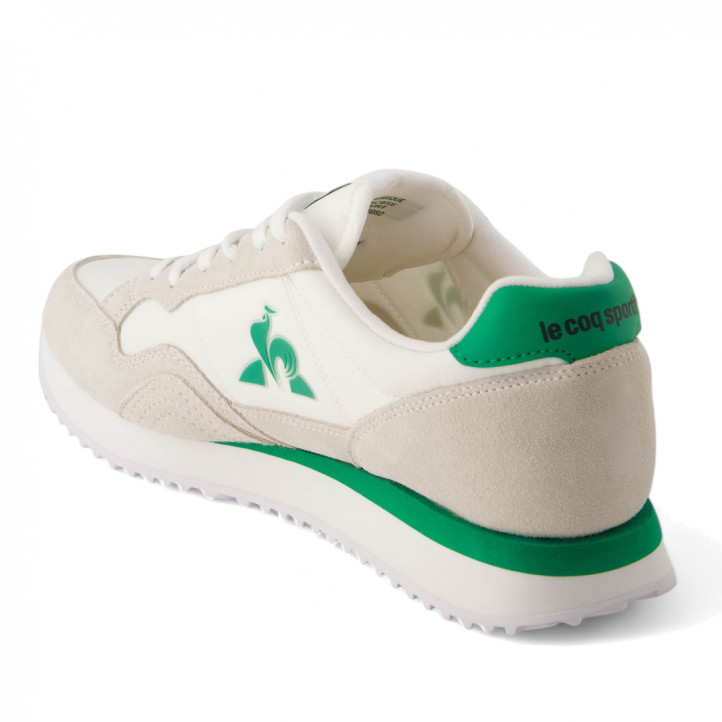 Zapatillas Le Coq Sportif Jet Star_2 blancas y verdes - Querol online