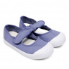 Zapatillas lona QUETS! azules claros con velcro superior