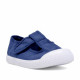 Zapatillas lona QUETS! azules cerradas con piso de goma blanca - Querol online