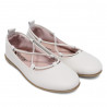 Bailarinas QUETS! blancas con cordón