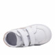 Zapatillas respetuosos blancos con detalles rosas y metalizado - Querol online