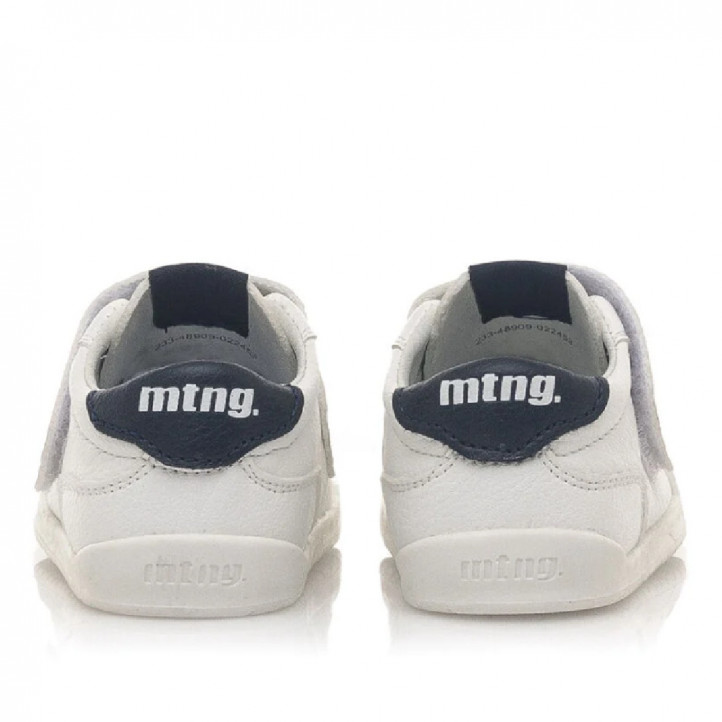 Zapatillas deporte MustangKids 48909 free blancas y azules respetuosas - Querol online