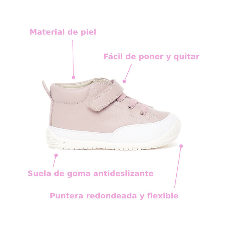 Sabates QUETS! flexibles en rosa i amb la sola blanca - Querol online