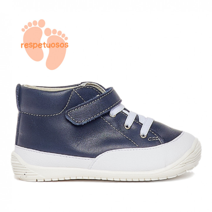 Zapatos QUETS! flexibles azules de piel - Querol online