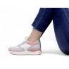 Zapatillas Owel melbourne grisáceas con detalles rosas