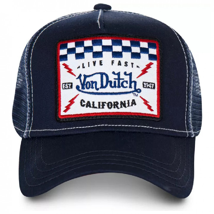 Complementos Von Dutch square5b azul con parche frontal - Querol online