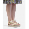 Sandalias plataformas Owel gold coast con tiras de rafia