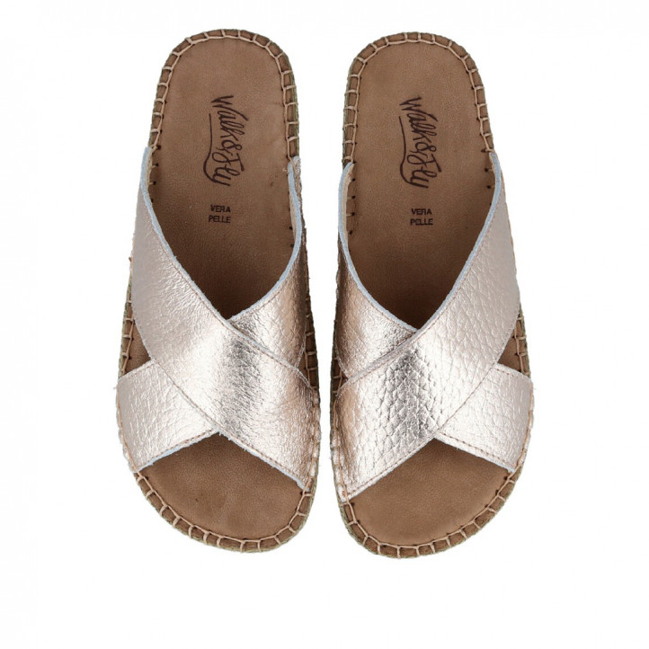 SANDALIAS METALIZADAS WALK AND FLY BEACH 7665 48452 WALK AND FLY - Querol online