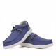 Zapatos sport Lobo tipo nauticos azules con cordones elásticos - Querol online