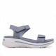 Sandalias cuña azules cogidos con velcro - Querol online