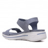Sandalias cuña azules cogidos con velcro