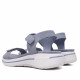 Sandalias cuña azules cogidos con velcro - Querol online