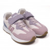 Zapatillas deporte QUETS! rosas, azules y violetas con cordones elásticos y velcro
