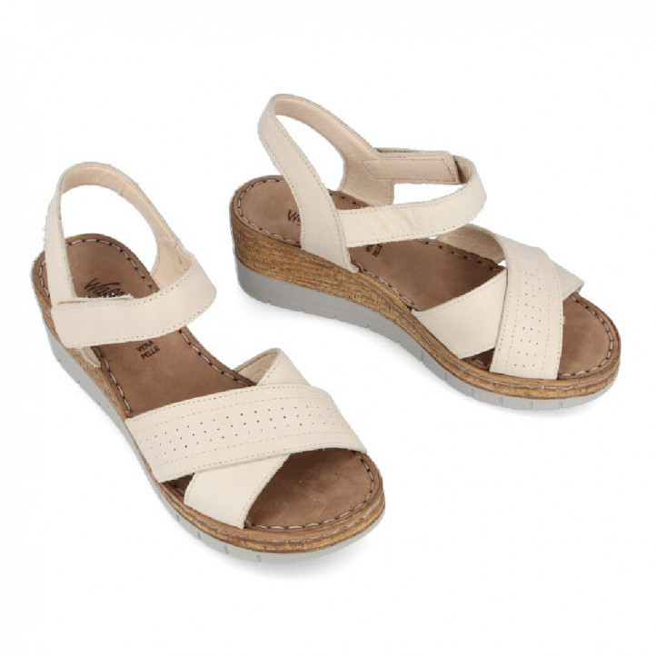 SANDALIAS CUñA WALK AND FLY LEVANTE 6548 50120 WALK AND FLY - Querol online