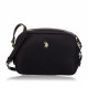 Bolso U.S. POLO ASSN. houston crossbody negro con detalles dorados - Querol online