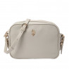 Bolso U.S. POLO ASSN. houston crossbody gris con detalles dorados