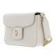 Bolso U.S. POLO ASSN. new mansion flap blanco con tira ancha - Querol online