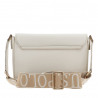Bolso U.S. POLO ASSN. new mansion flap blanco con tira ancha